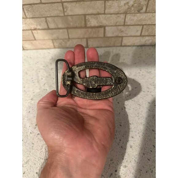VINTAGE NORTH AMERICAN P-51D MUSTANG BELT BUCKLE - Picture 2 of 3